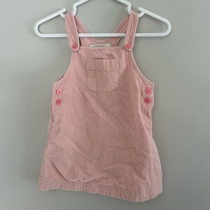 George 12/18m Pink corduroy skirted Overalls